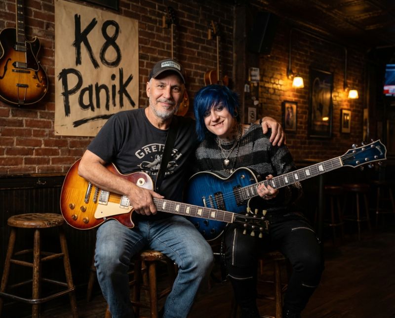 Kate Favre (K8 Panik) of the LA band Fangbanger